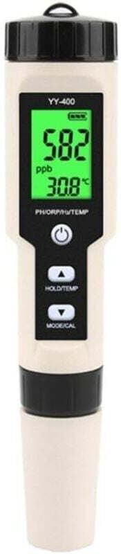 YMYNY Neuer Teststift für die Wasserstoffionenkonzentration im Wasser, Yy-400 Ph/Orp/H2 und Tem, 4-in-1, digitales Trink...