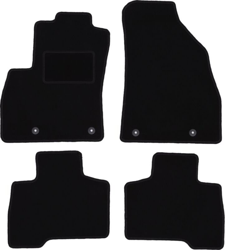 Thumbnail - Schwarze Veloursmatten für: Peugeot Bipper Kombivan, Tepee (2007-2017)