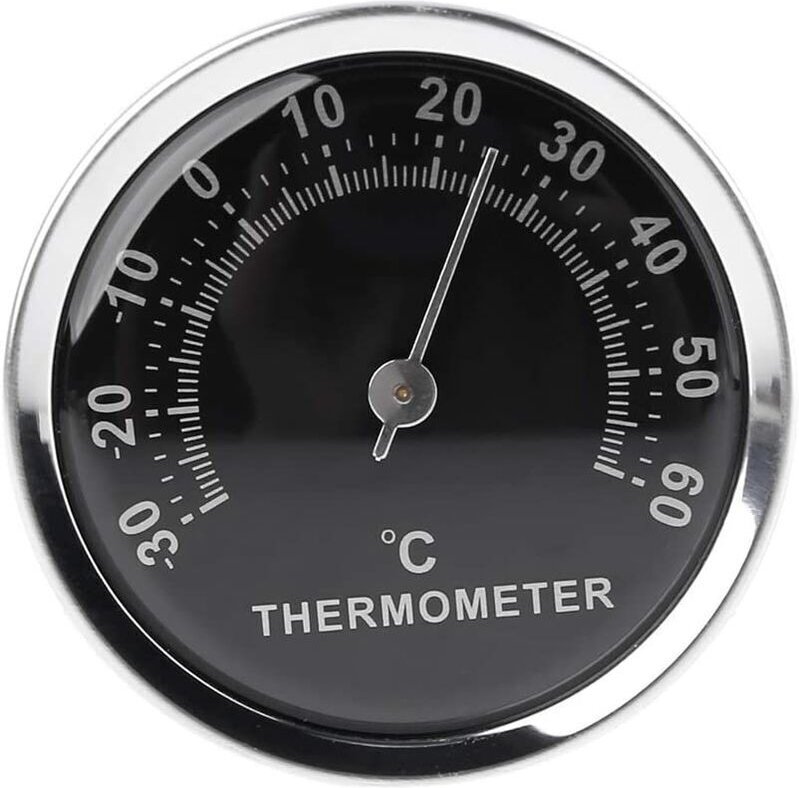 58mm Miniatur-Autothermometer: Analoge mechanische Temperaturanzeige mit Aufkleber