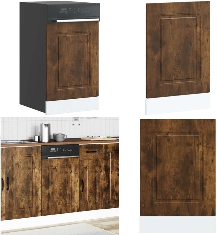 Geschirrspülerblende Kalmar Räuchereiche 45x1,5x67 cm - Vidaxl