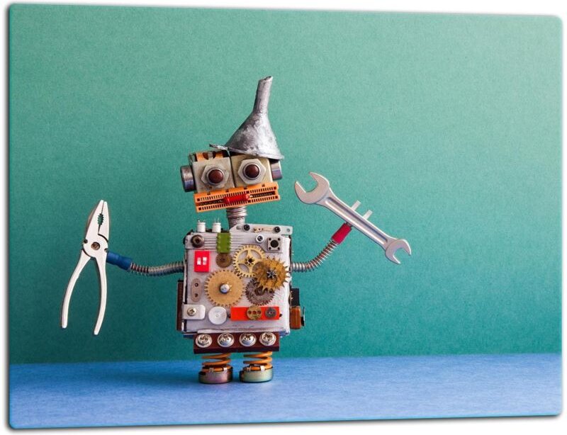 Glasschild Schneidebrett 52x40 kunst