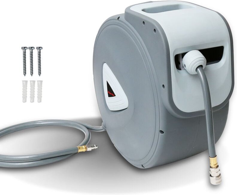 Swanew - Schlauchaufroller Schlauchtrommel 30 m automatisch 18 bar – Wand-Schlauchbox mit 1/4 Zoll Anschluss und Einzug-...