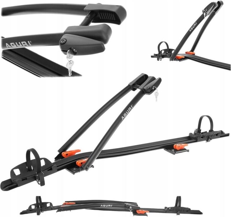 AGURI ACUDA III 3 schwarzer Fahrradträgerhalter