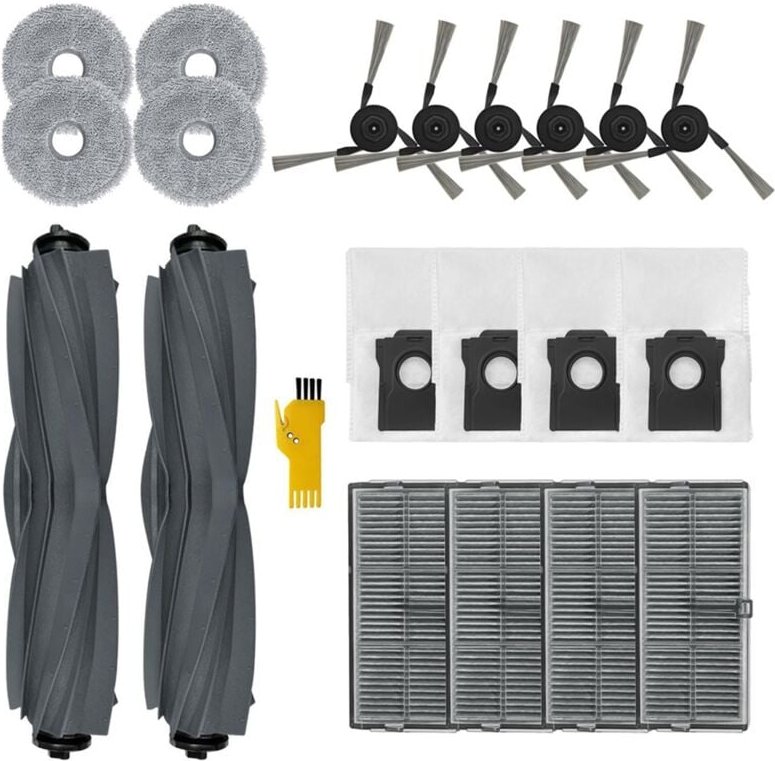 Für X40 Ultra Wichtigsten Seite Pinsel Hepa-Filter Mopp Tuch Staub Taschen