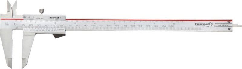 Taschenmessschieber rostfrei Feststellung 200mm - Format