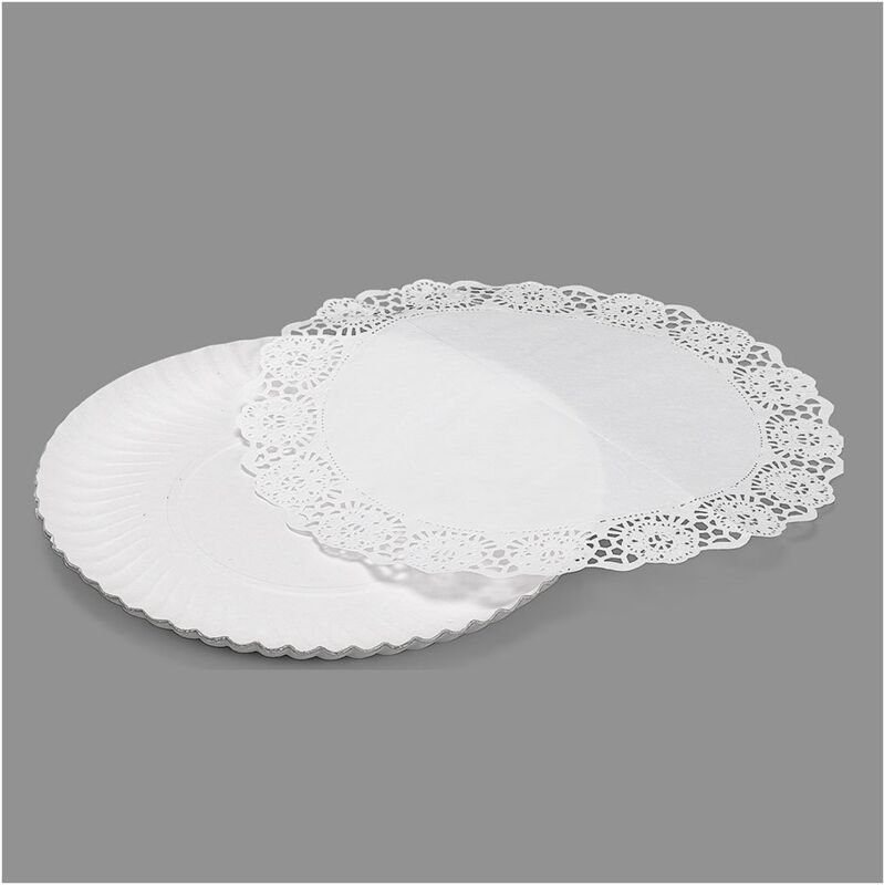 Tasche mit 2 runden Tabletts mit Stoff ø25cm