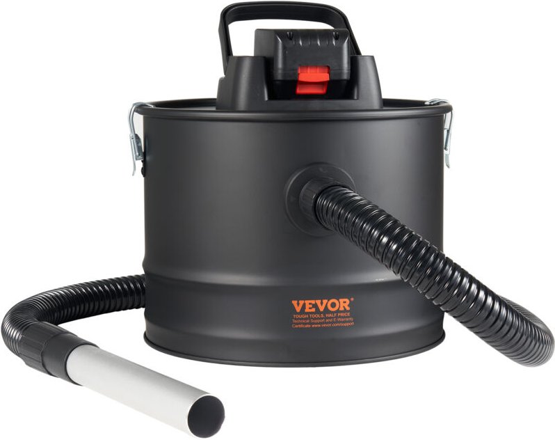 Aschesauger, 15L Fassungsvermögen, Starke Saugkraft, Kaminsauger mit Rückwärtsabsaugung, 1,8m Stromkabel, 10 Kpa Max. Va...