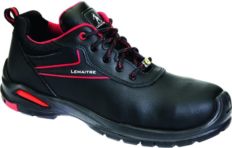 Sicherheitsschuhe niedrig GEORGE LOW S3 ESD SRC Schwarz/Rot 37