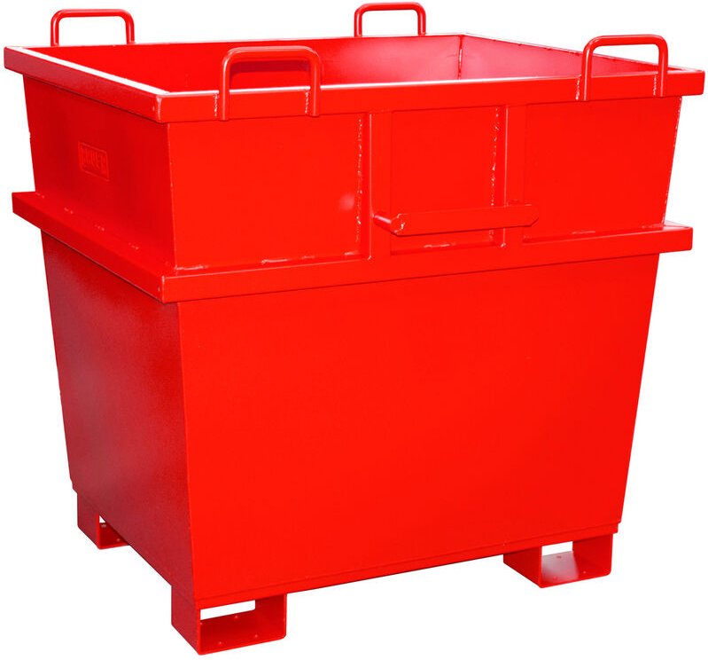 Bauer Universalcontainer UC 500, lackiert, Feuerrot