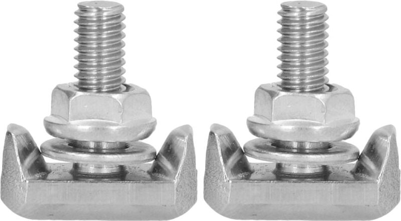 Jeffergarden - 2 Stück Autobatterie-T-Bolzen Edelstahl 19116852 Ersatz für Chevrolet