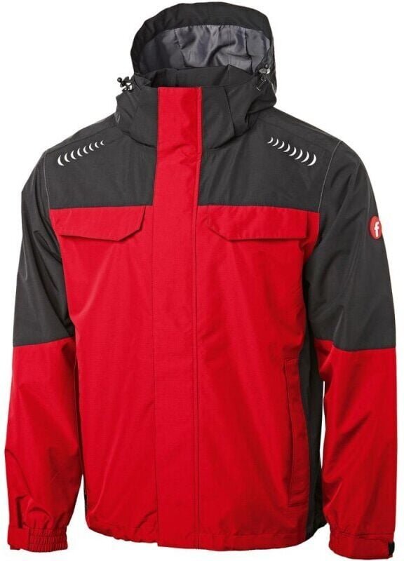 Regenjacke Plus rot/schwarz Gr. L