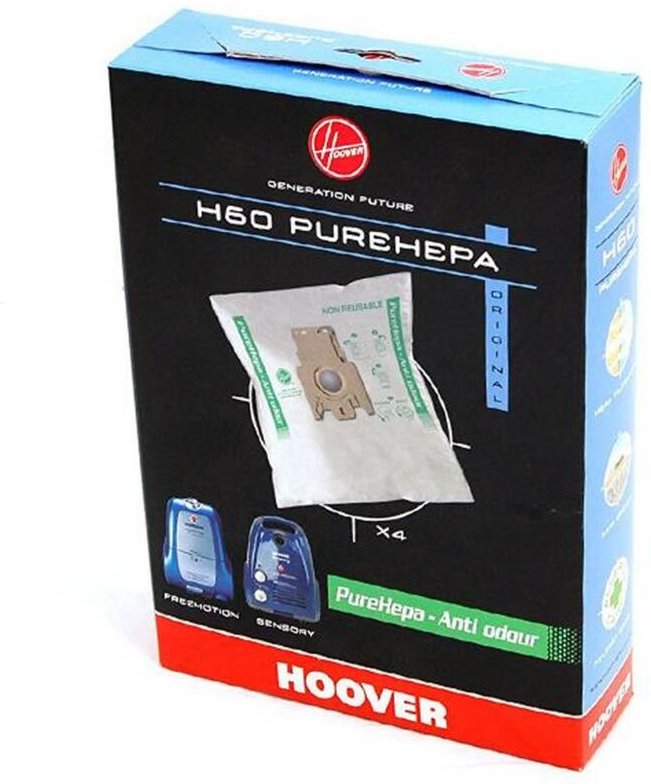 Ersatzteil - 4er Pack Staubsaugerbeutel (geruchshemmend) H60 - Hoover