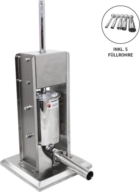 Monster Shop - Wurstfüller Wurstfüllmaschine Wurstspritze Edelstahl Wurstpresse 7 Liter