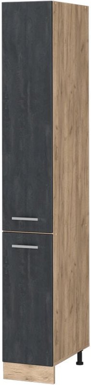 Hochschrank R-Line, Schwarz Beton, 30 cm Vicco