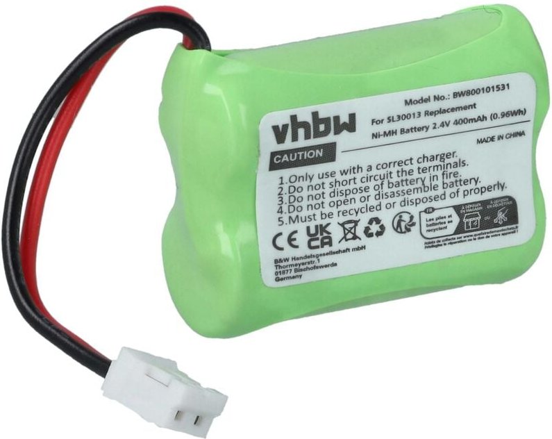 Vhbw - Akku kompatibel mit Switel md 9300, 9500, 9600, 9700 schnurlos Festnetz Telefon (400mAh, 2,4V, NiMH)
