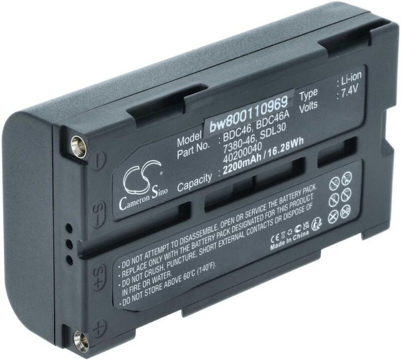 Vhbw - Akku kompatibel mit Sokkia NET1200, RCP4-5 Controlers, SCT6, SCT6 total Stations, SDL30 Messgerät (2200mAh, 7,4V,...