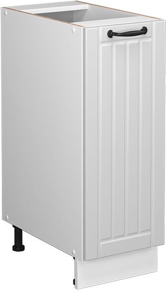 Vicco - Küchenschränke Fame-Line, Weiß Landhaus, 30 cm ohne Arbeitsplatte