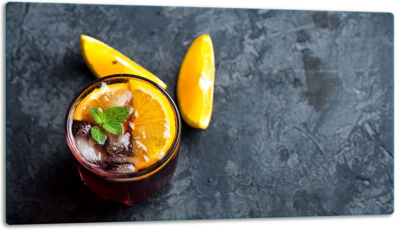 Glasschild Schneidebrett 52x30 FRUCHT