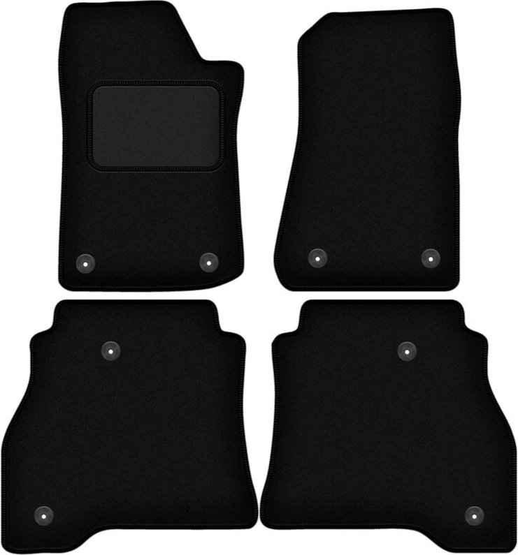 Schwarze Velours-Fußmatten für: Jeep Gladiator 0 (2019-)