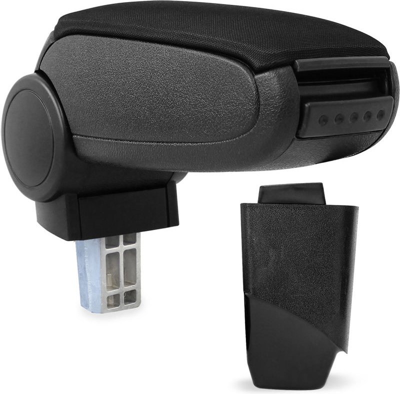 Pro.tec - Mittelarmlehne Peugeot 206 cc mit Staufach Textil Schwarz