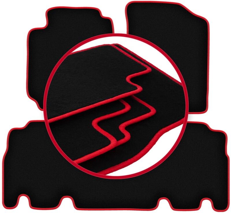 CARLUX-RED Autofußmatten für: Toyota Yaris Verso Minivan (1999-2005)