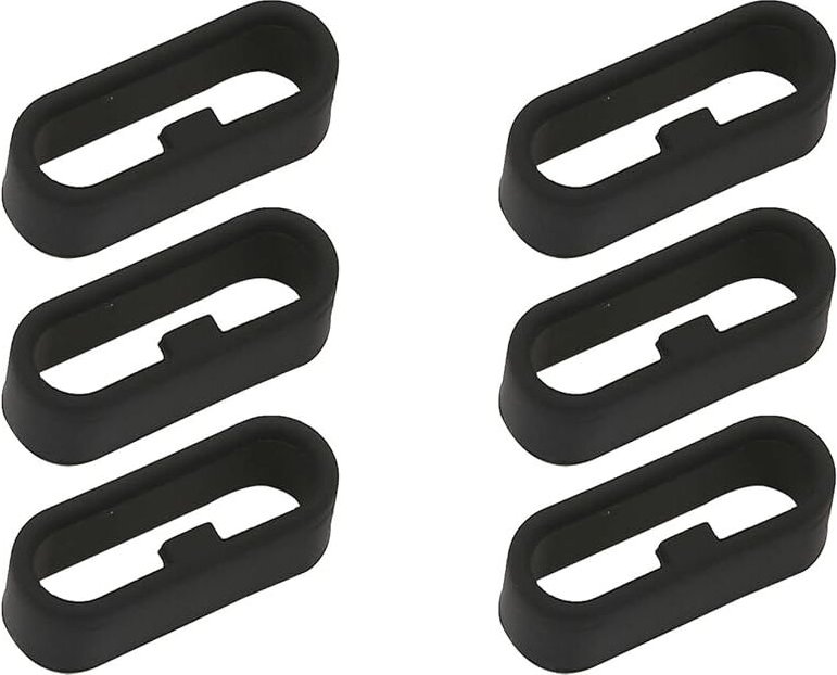 6 Stück Garmin-Uhrenringe, Smartwatch-Silikonbandschnallen, Gummibandschlaufen, Garmin-Uhrenarmband-Ersatzringe, 22 mm
