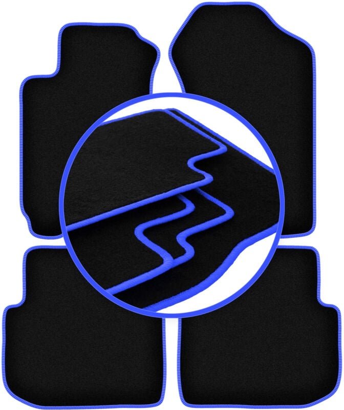 CARLUX-BLUE Autofußmatten für: Subaru Forester I Crossover (1997-2002)