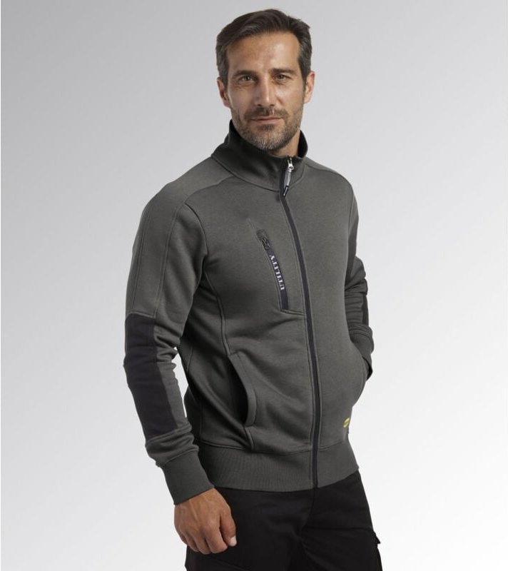 Utility Sweatshirt fz Litework Arbeitssweatshirt - m - Grau - Diadora