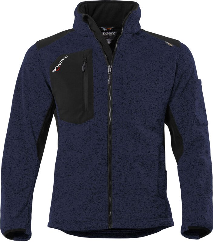 Qualitex Strick-Fleecejacke "protectano" navy 3XL