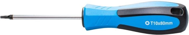 SW-Stahl 31710SB Schraubendreher mit T-Profil I T10 x 80 mm I TX Schraubenzieher I T-Schraubendreher Werkzeug