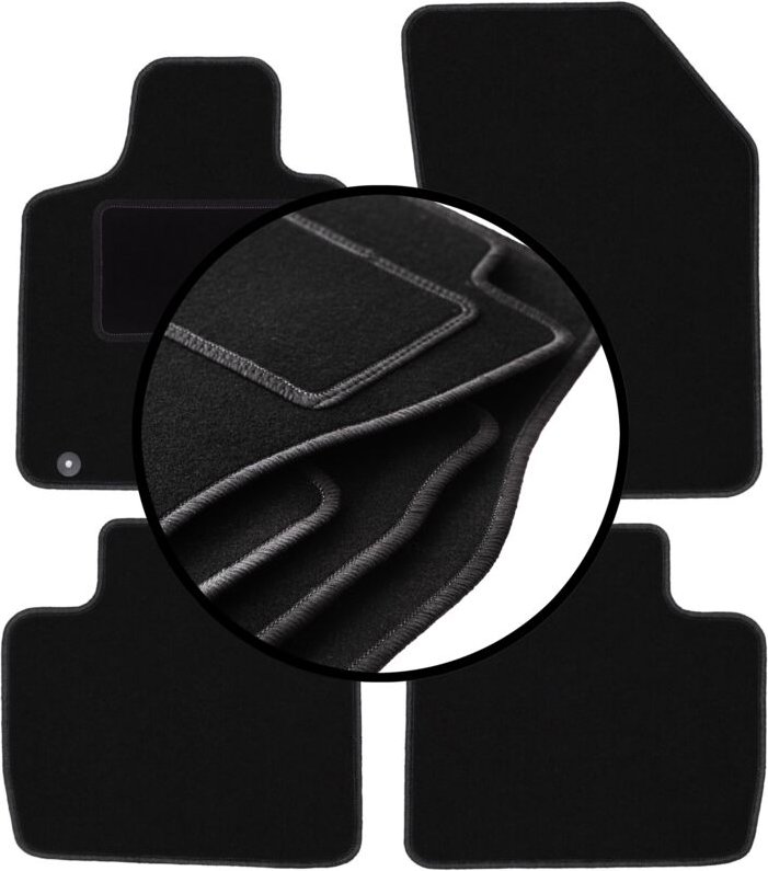 Komplettset Veloursmatten für: Peugeot 508 II Limousine, Kombi, Liftback (2018-)