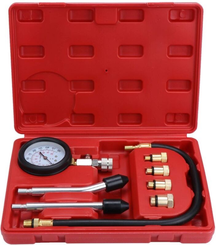 9-teiliges Kompressionsprüfer-Set für Benzinmotoren – RWKit für Kompressor