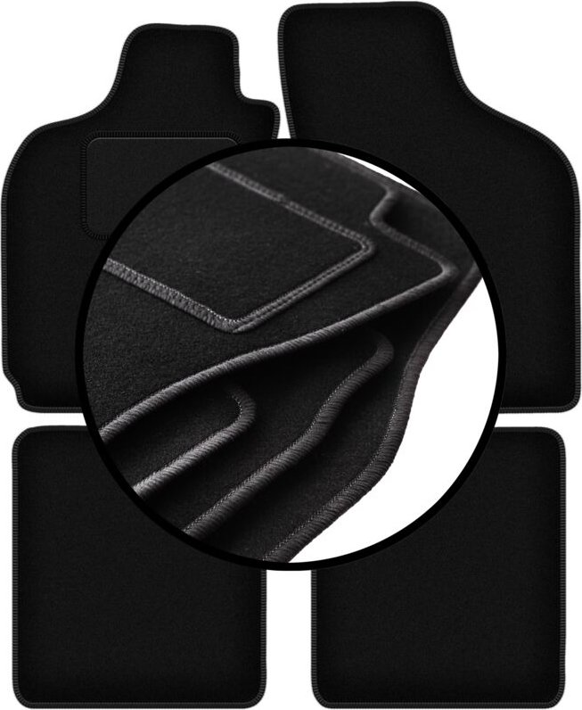 Komplettset Veloursmatten für: Fiat Siena Limousine (1996-2006)