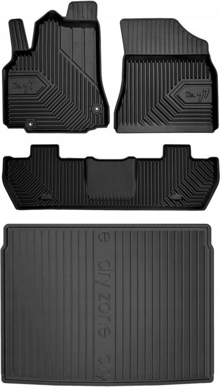 SET 77 Gummimatten und Fußmatten Citroen Berlingo 2 2008-2018 d