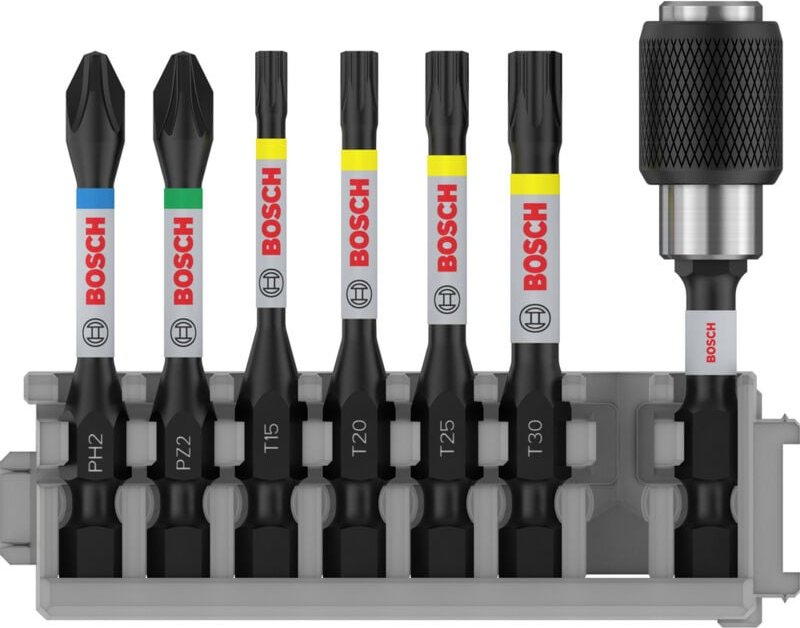 Bosch Accessories 2608522327 2608522327 Kreuzschlitz-Bit PH 2, PZ 2, T 15, T 20, T 25, T 30 1 Set