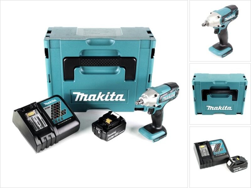 Dtw 190 RT1J Akku Schlagschrauber 18V 190Nm + 1x Akku 5,0Ah + Schnellladegerät im Makpac 2 - Makita