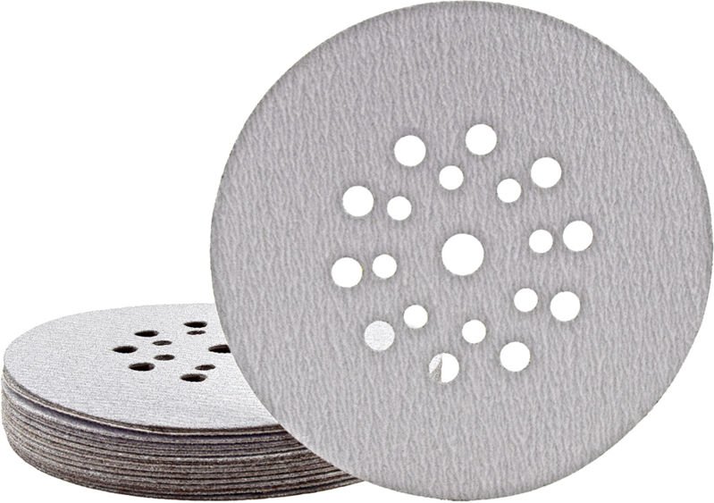 Shark Klett-Schleifscheiben, 225 mm, 19-Loch, f. Trockenbauschleifer, Normalkorund (25 Stk.) K60 - Miotools