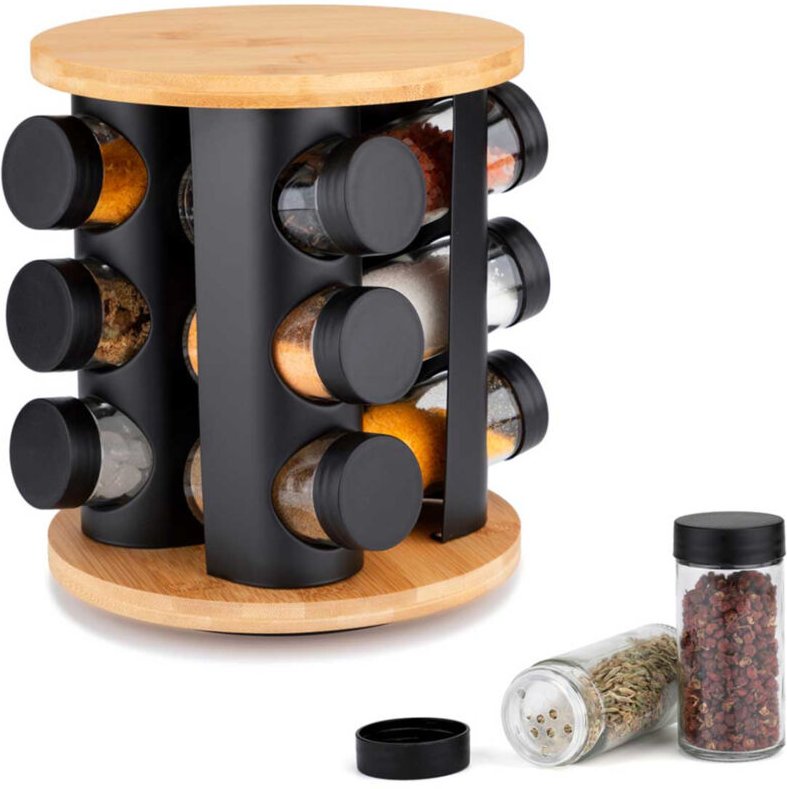 Drehbares Gewürzregal 12 Behälter E-8252