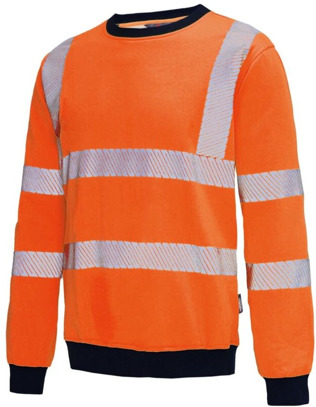 Warnschutz-Sweatshirt VW12BO Gr. xl orange - Vizwell
