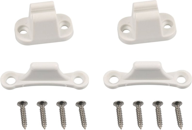 Türschloss für Wohnmobil und Wohnwagen - Kompatible 35-mm- und 48-mm-Montagelöcher - Camping-Autozubehör - Weißes Schlos...