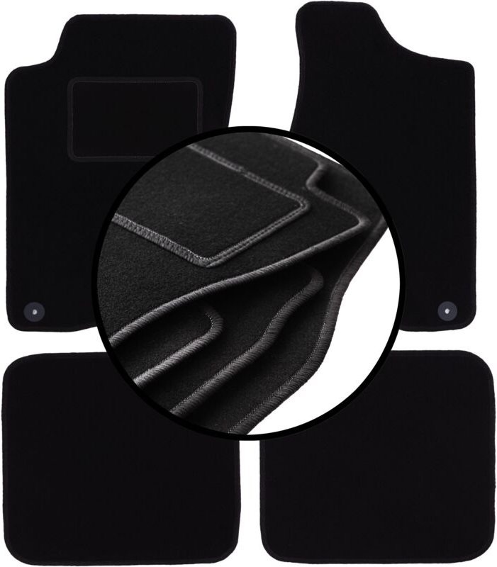 Komplettsatz Veloursmatten für: Audi 90 B3 Limousine (1986-1991)