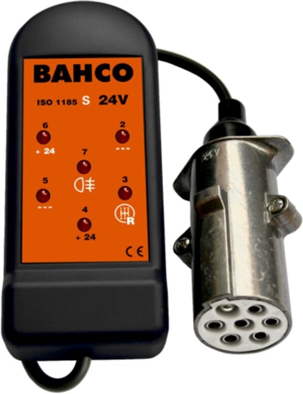 Bahco Steckdosen-Tester, 24 V - 7 PIN, für 24S-Steckdosen