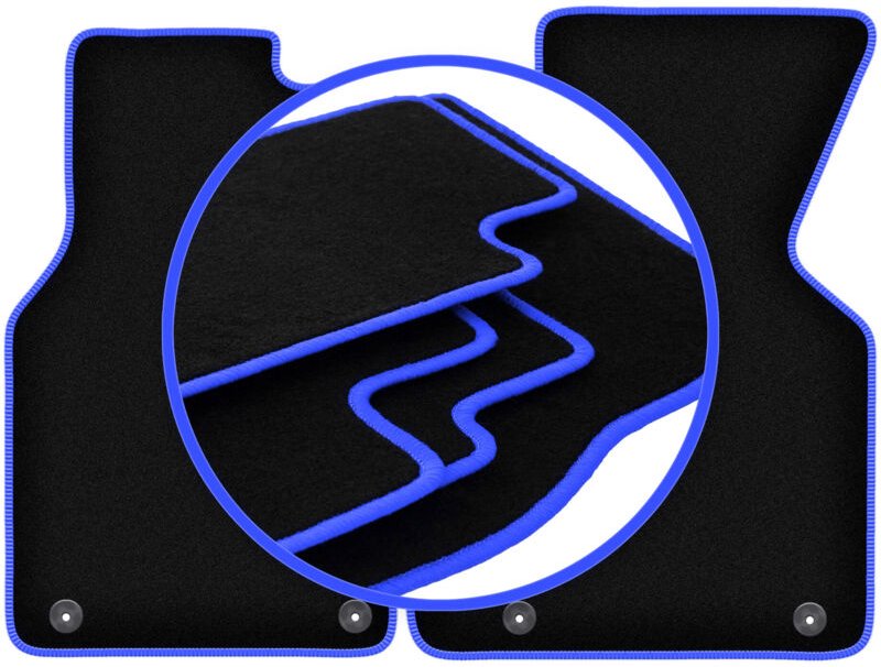 CARLUX-BLUE Autofußmatten für: Volkswagen Transporter T4 Multivan Kastenwagen (1993-2001)