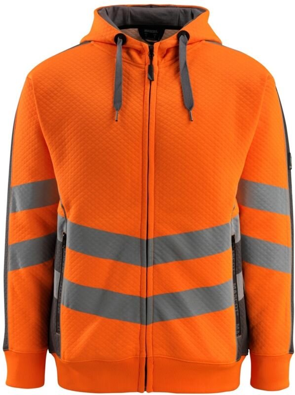 Mascot Warnschutz Kapuzensweatshirt CORBY SAFE SUPREME mit Reißverschluss 50138 Gr. L warnorange/dunkelanthrazit