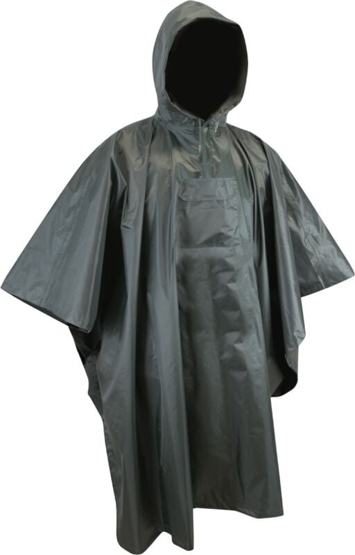 Wasserdichter Regenponcho CLIMAT TU - DUNKELGRAU