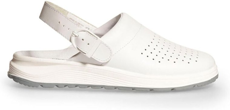 Berufsschuhe Clog 87020 Active Abeba weiß perforiert mit Schnalle Gr. 45