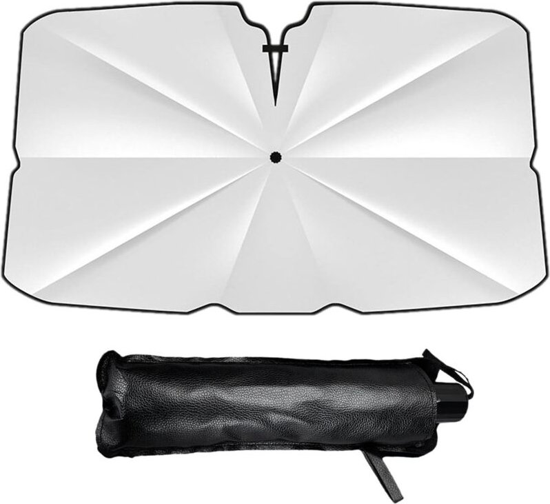 Faltbarer Sonnenschutz-Regenschirm für die Windschutzscheibe des Autos, Sonnenschutz für die Windschutzscheibe des Autos...