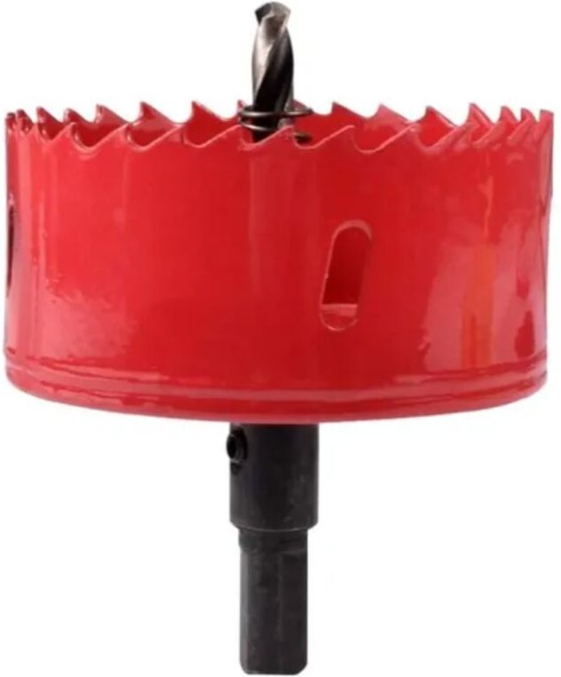 80 mm Bimetall-Lochsäge, Lochsäge für Eisen, Alm, Holz, Trockenbau, Rohr, Kunststoff, Faserplatten