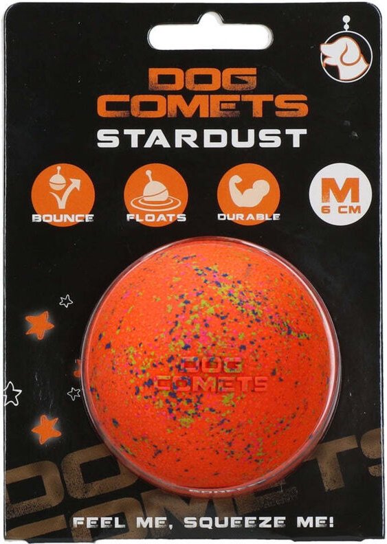 Hundekometenball stardust orange m