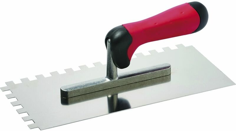 Glättkelle 2-K-Griff 280 x 130mm Z6 x 6 rostfrei - Schuller